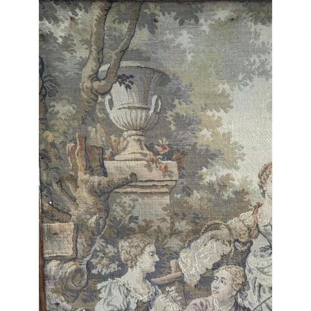 Vintage French‎ Romantic Décor Tapestry Goblins Medieval Art 18/23 Inches